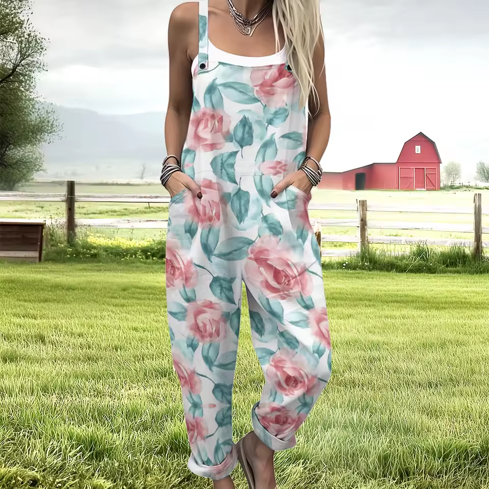 Garden Rose Overalls
