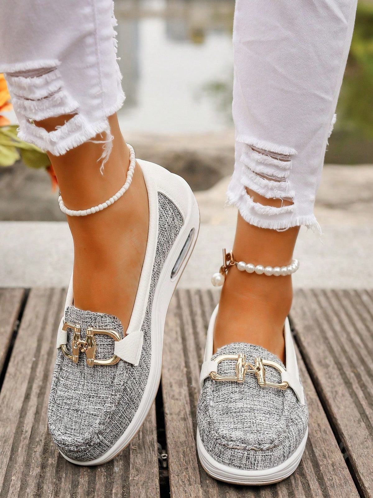 Ellie Flat Moccasins with Buckle