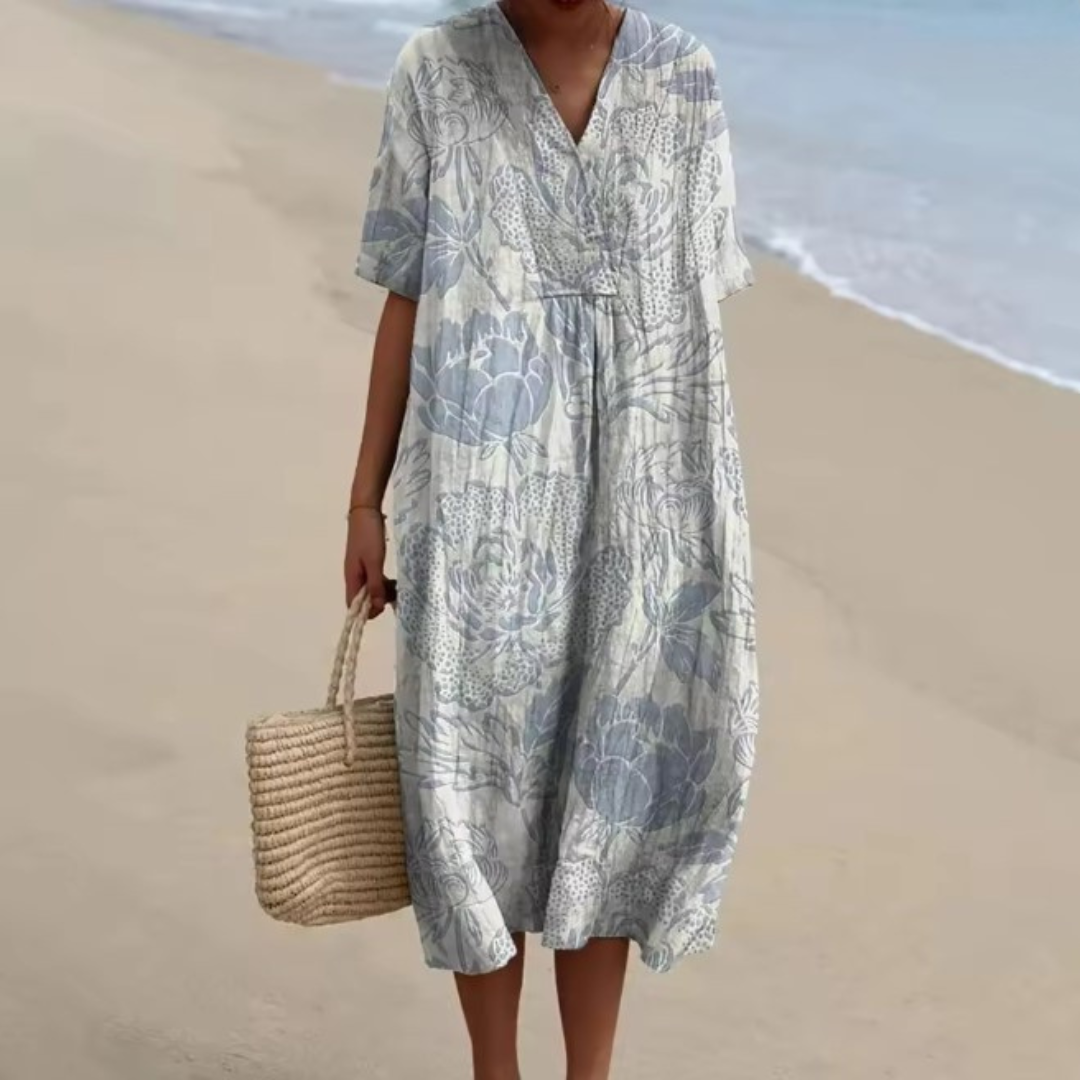 Marley™ | Coastal Breeze Floral Midi Dress