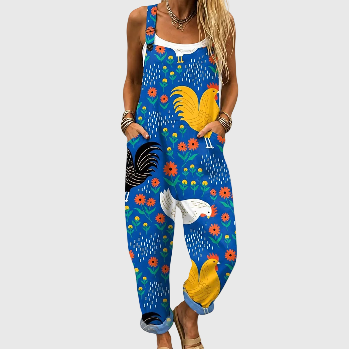 COLOURFUL FARM STYLE OVERALLS