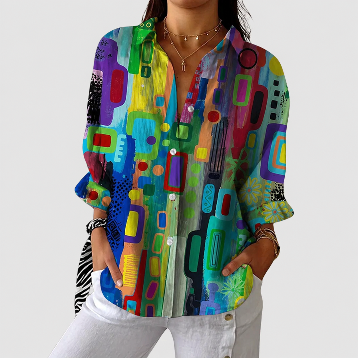 Lightweight Printed Blouse