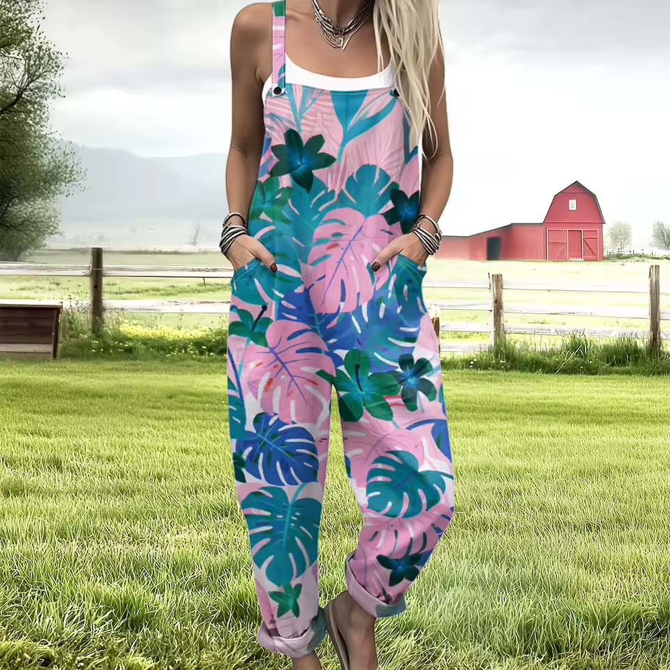 Tropical Teal Overalls