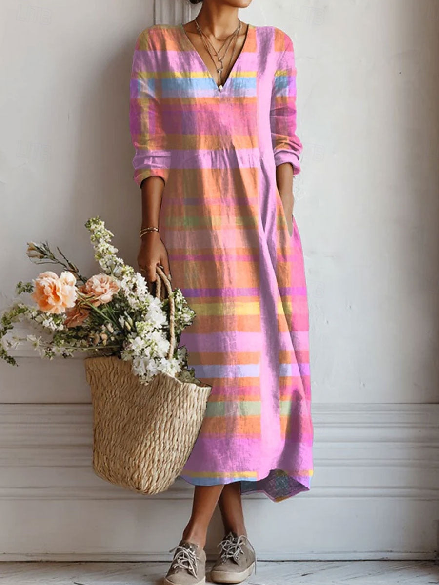 Ellie | Pastel Stripe Maxi Dress