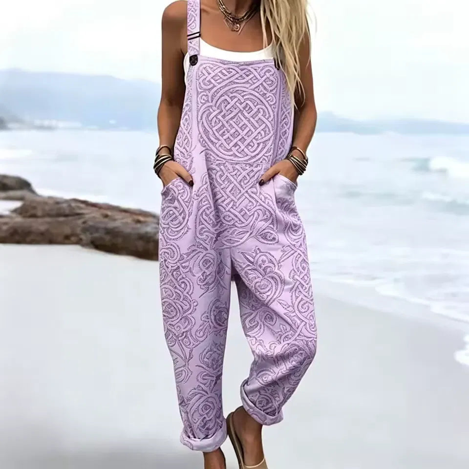 Violet Boho Overalls