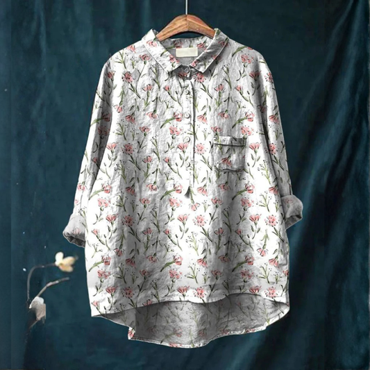 Beatrice | Women's Longline Patterned Shirt