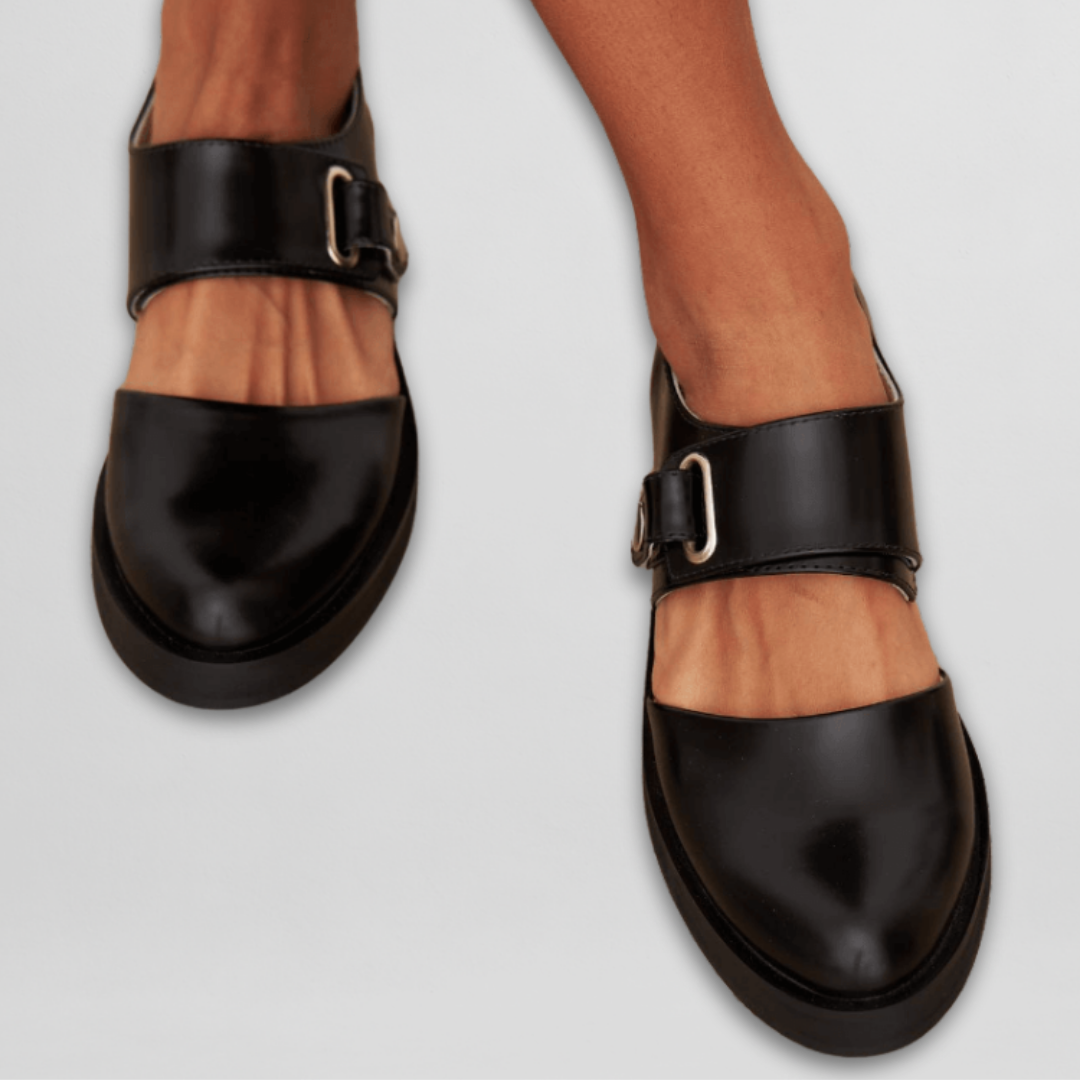 Sara Classic Mary Jane Shoes with Adjustable Buckle