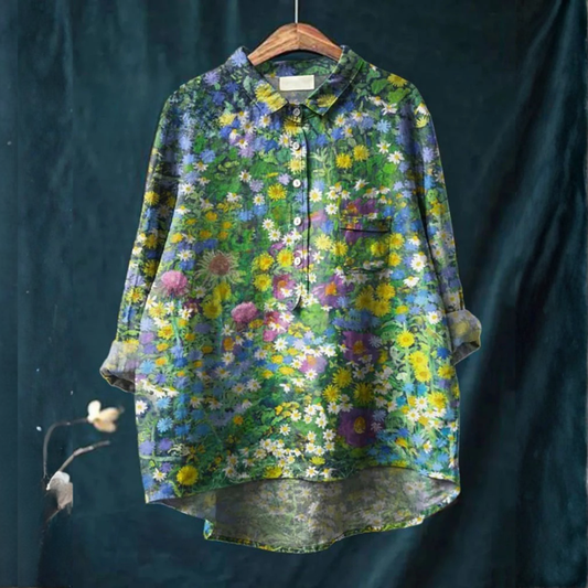 Donatella | Women's Longline Patterned Shirt