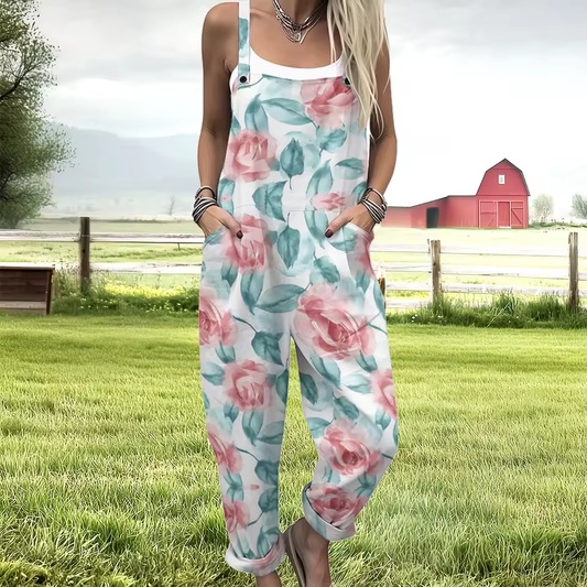 Garden Rose Overalls