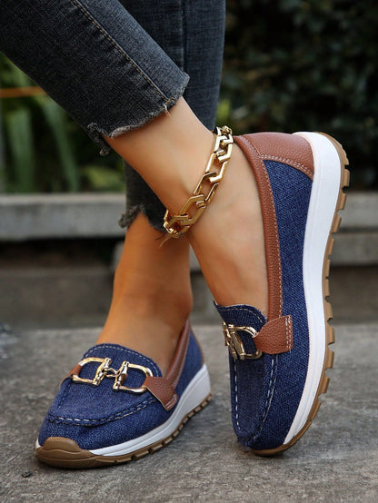 Ellie Flat Moccasins with Buckle