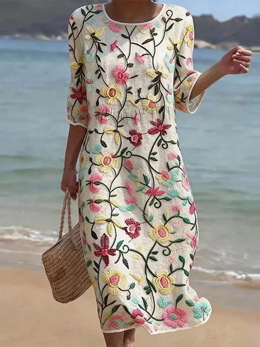 Rebecca | Flowing Floral Maxi Dress