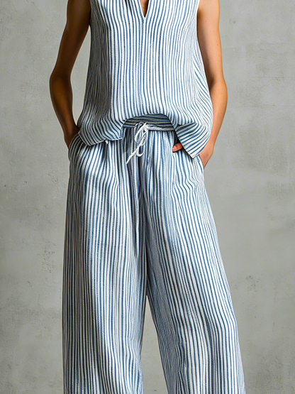 Livia | Complete Striped Palazzo Set