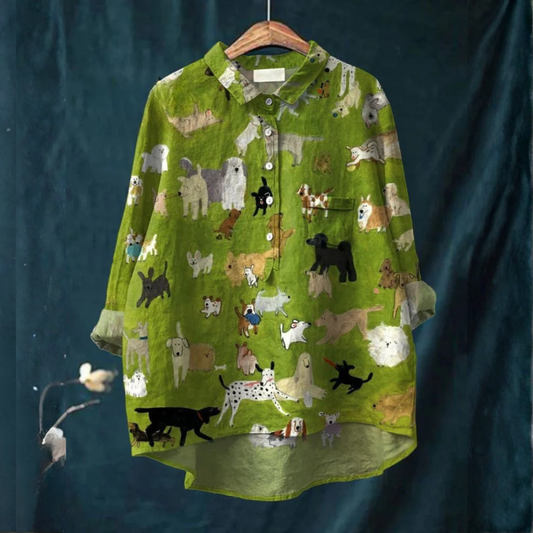Lavinia | Longline Patterned Shirt