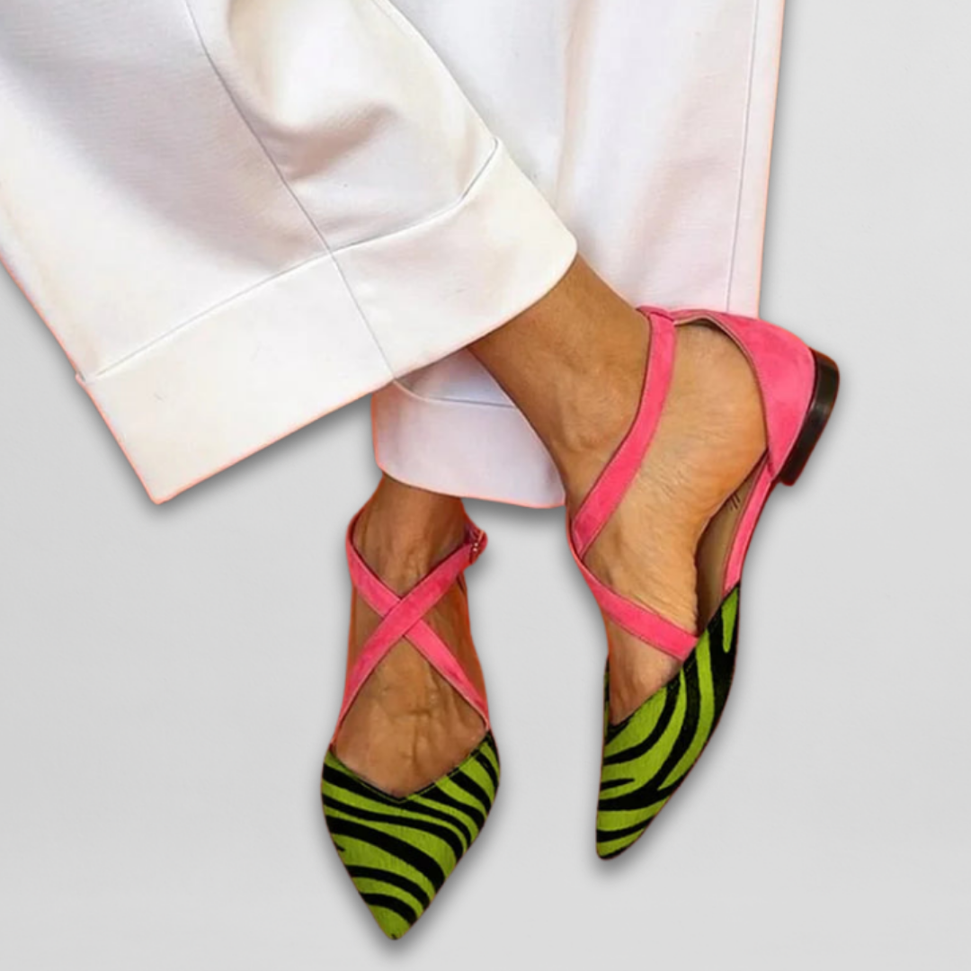 Fern Ballet Flats with Straps