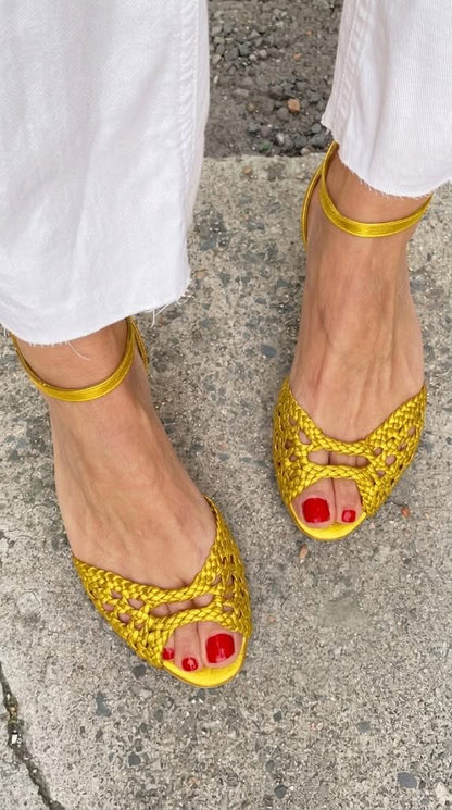 Hazel - Elegant Braided Sandals for Summer