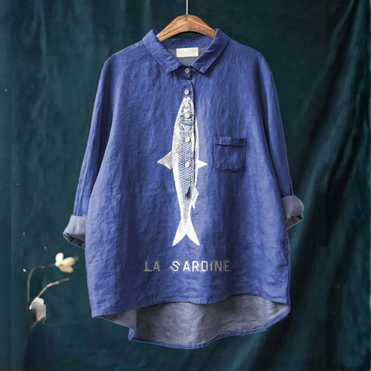 Federica | Women's Longline Patterned Shirt