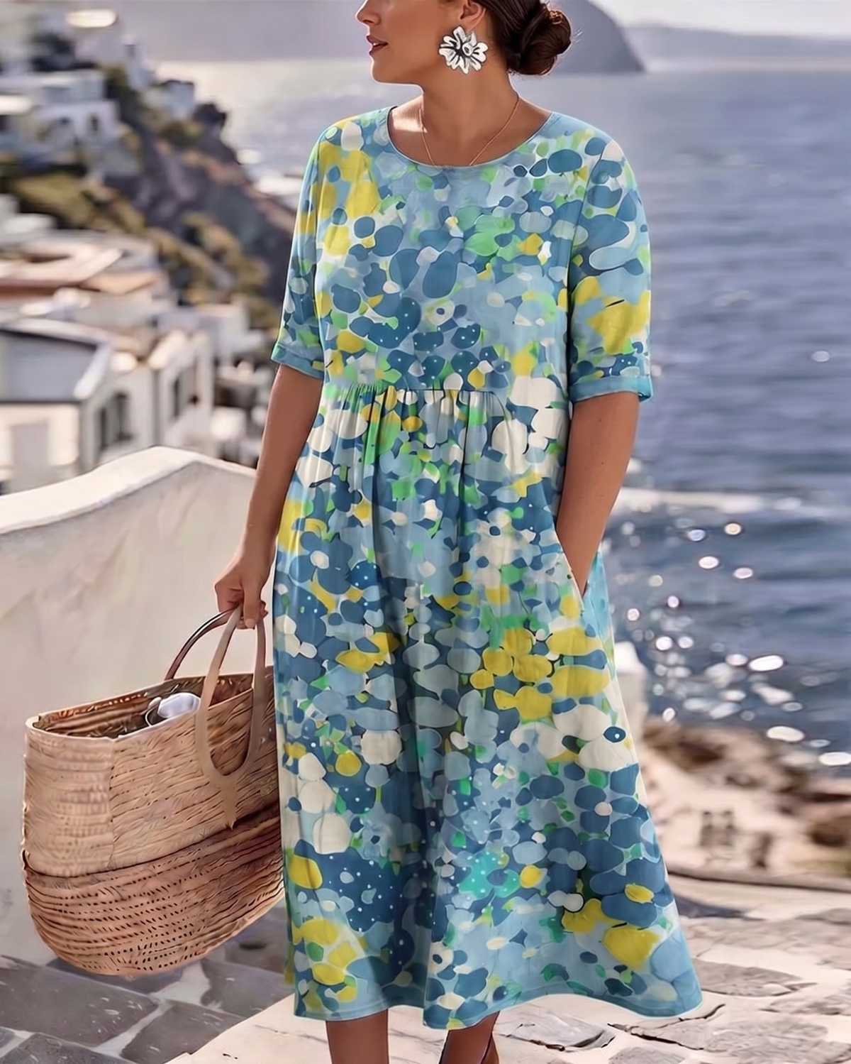 The Santorini Midi Dress
