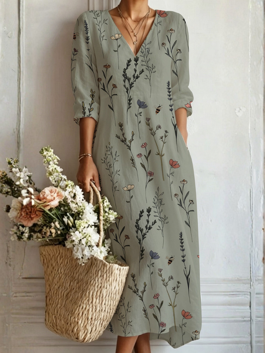 Sage | Botanical Maxi Dress