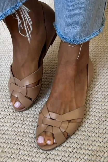 Willow – Woven Flat Sandals