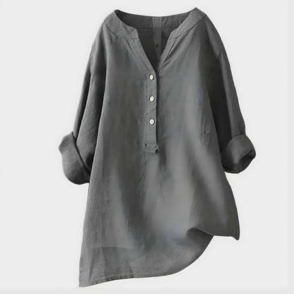 Veronique™ Elegant V-Neck Blouse