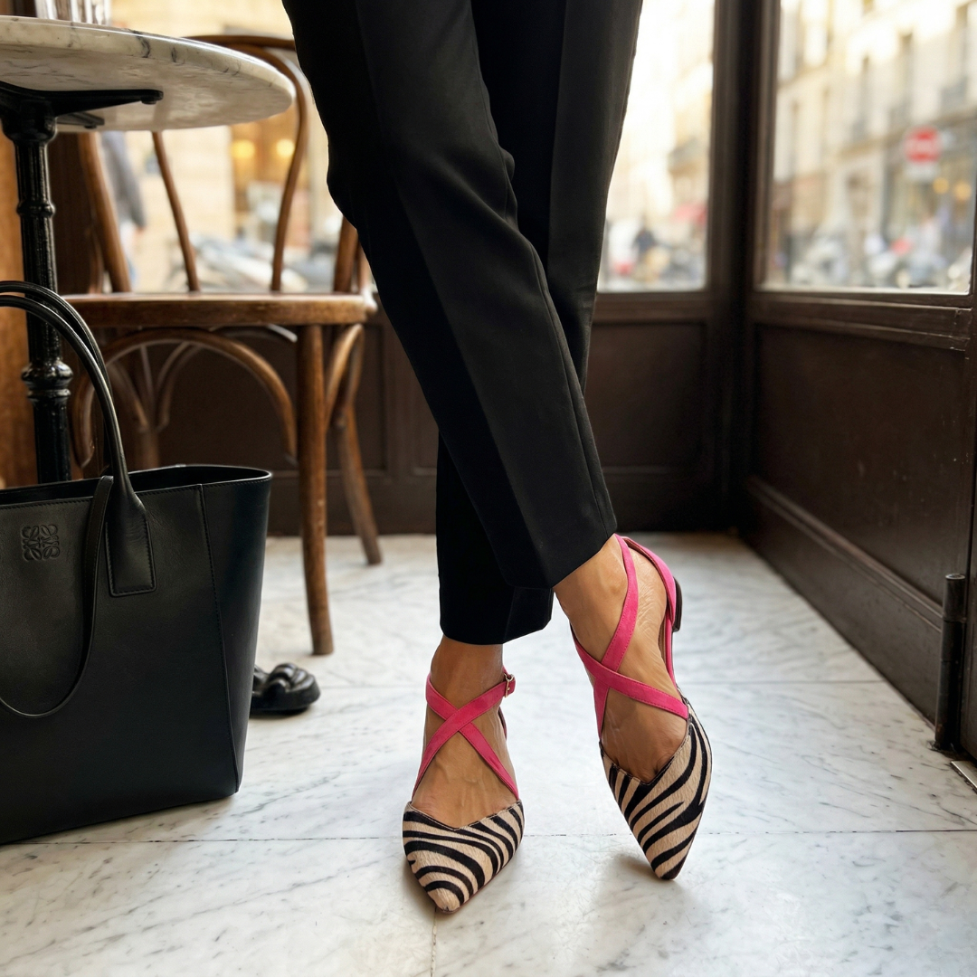 Fern Ballet Flats with Straps