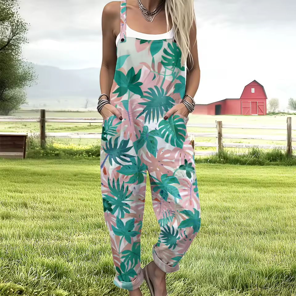 Emerald Tropics Overalls