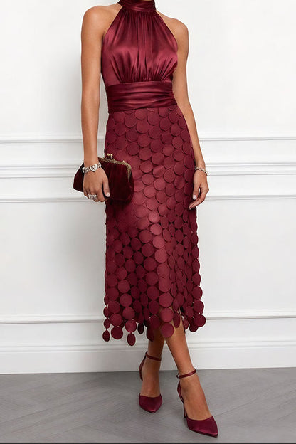 Celine | Elegant Midi Dress for Ceremonies