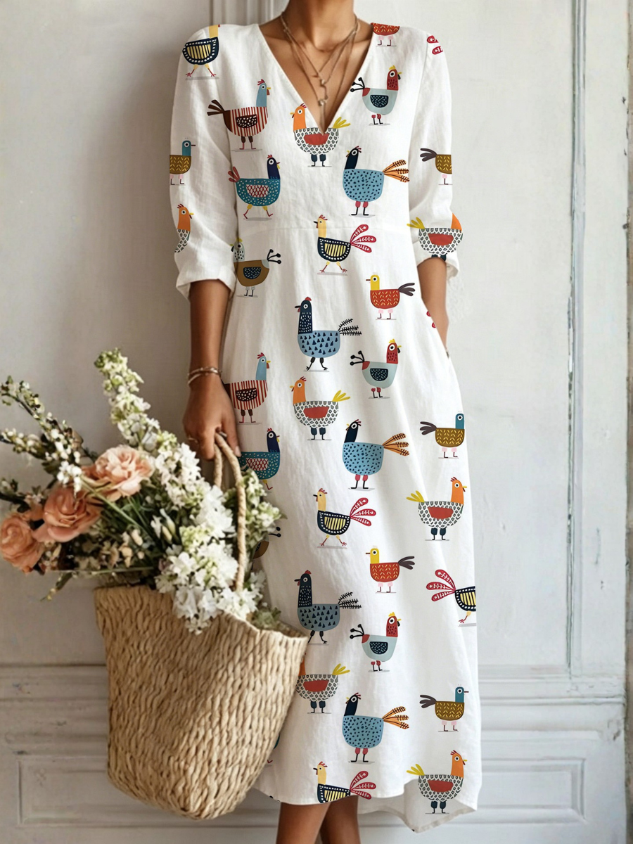 Bonnie | Playful Print Maxi Dress