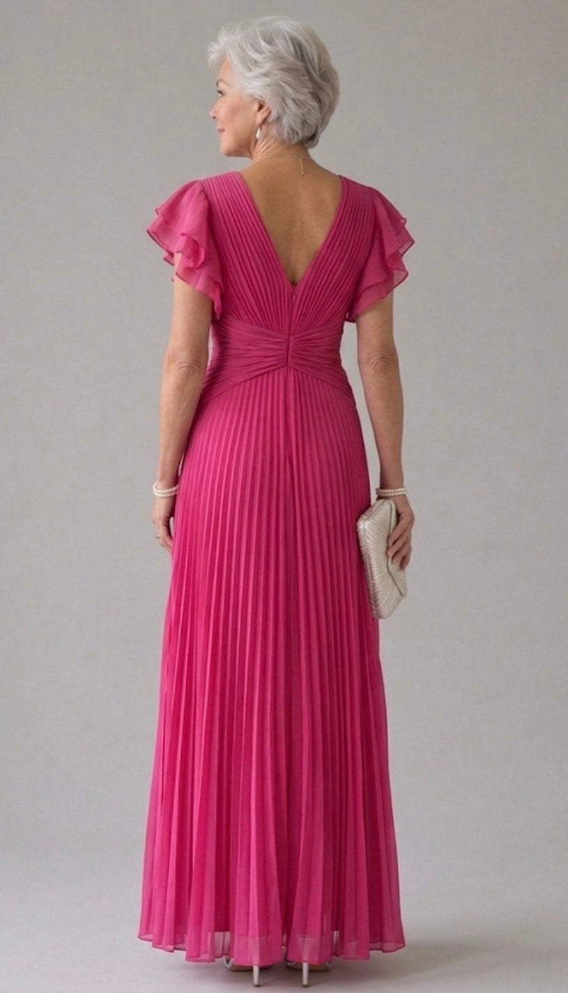 Juliette | Pleated Evening Dress