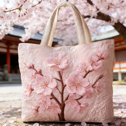 Blossom Serenity | Handmade Quilted Tote