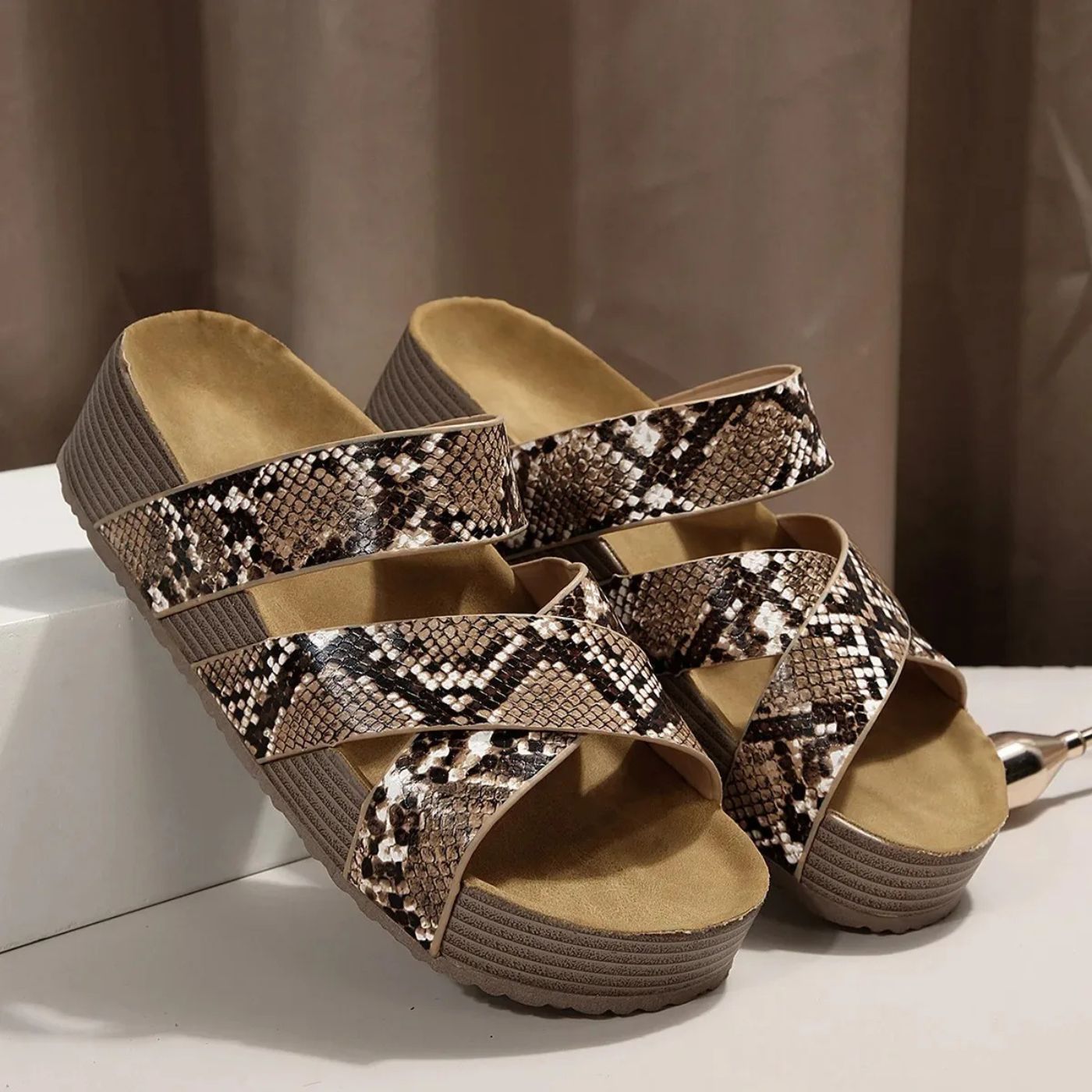Abigail | Orthopaedic Leather Strap Sandals