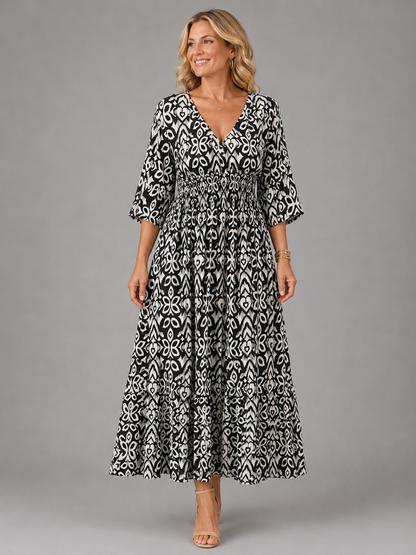 Althea | Bohemian Flow Midi Dress