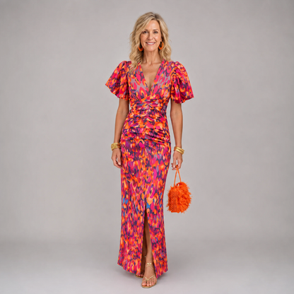 TORA™ – ELEGANT DRESS WITH PLEATED SLEEVES