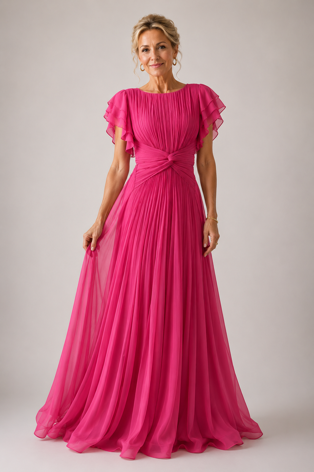 Juliette | Pleated Evening Dress