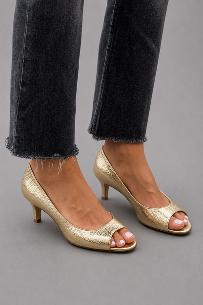 Isla - Low Heel Sandals with Open Toe for Summer