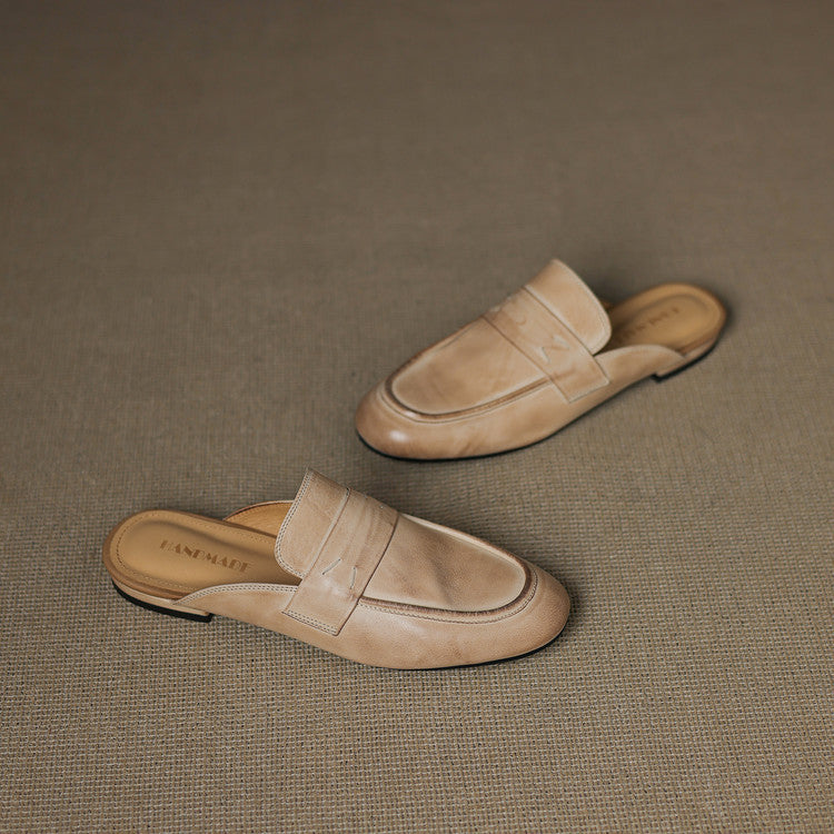 Laverne™ Classic Leather Mule Loafers