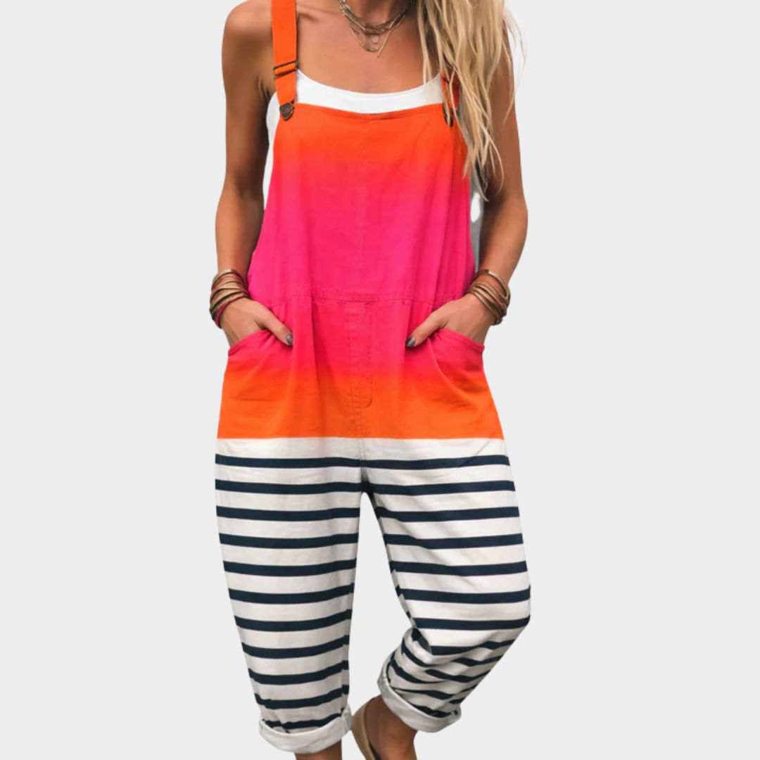 Jessica - Comfortable Printed Dungarees