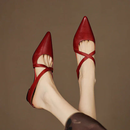 Mestelle Genuine Leather Mules