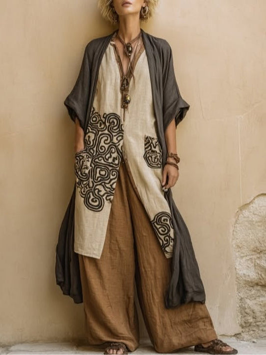 Valentina | Long Embroidered Bohemian Outfit