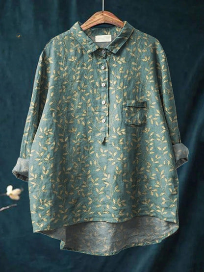 Lina | Vibrant Floral Embroidered Shirt