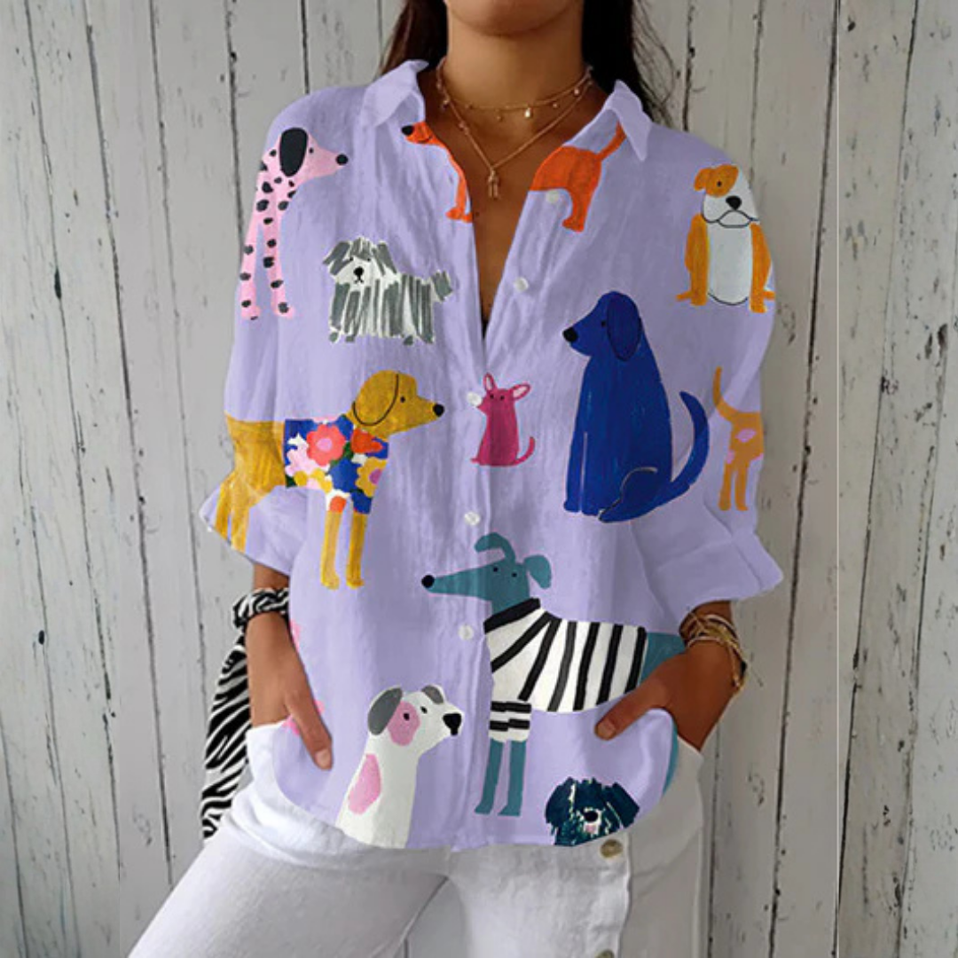 Rachel Bloom Meadow Blouse detail