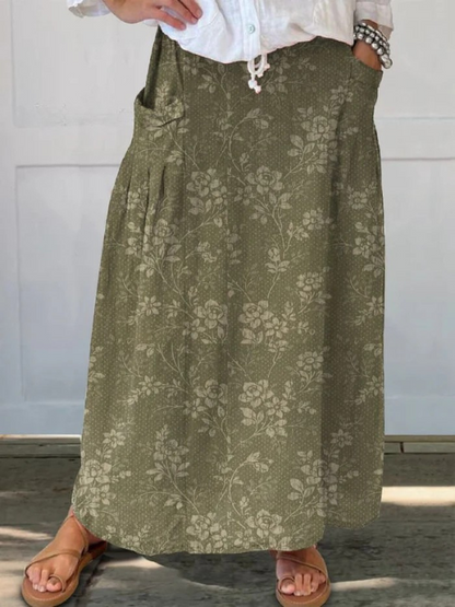 Lightweight Printed Skirt
