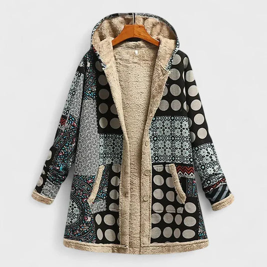 Alisha | The Cosy Vintage Parka - Black Grey