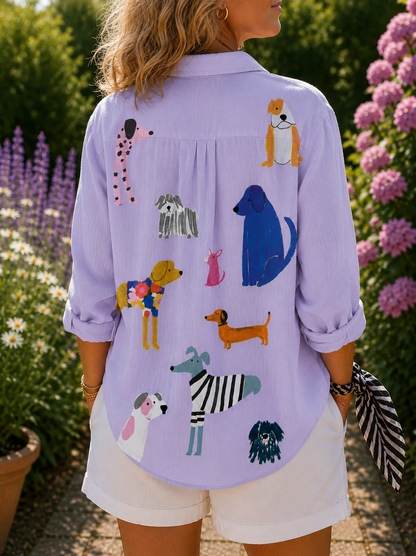 Florence | Fun Puppy Blouse