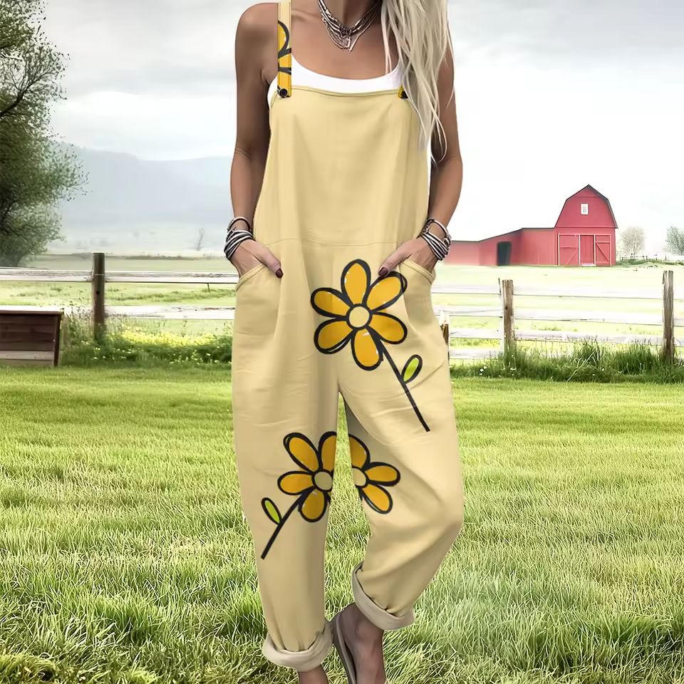 Sunshine Daisy Overalls