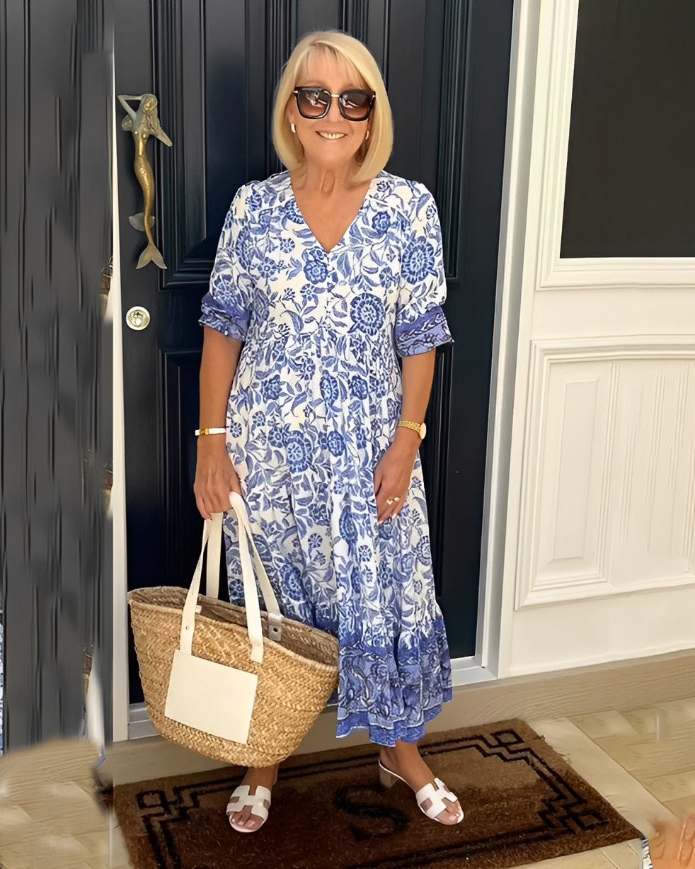 Keisha Floral Maxi Dress lifestyle 3