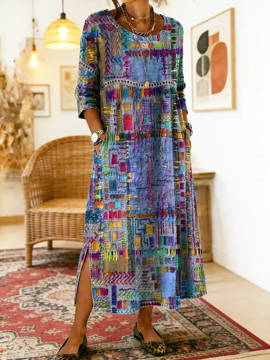 Eliana Printed Midi Dress