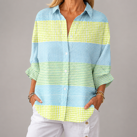 Holly Pastel Check Blouse
