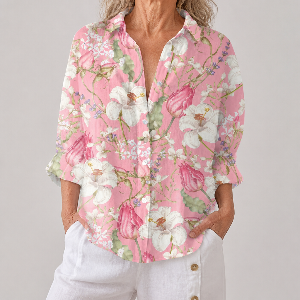 Hannah Elegant Floral Blouse