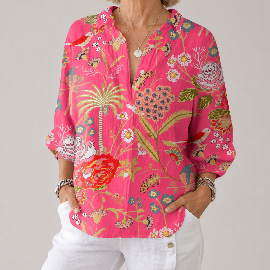 Chloe Tropical Blossom Blouse