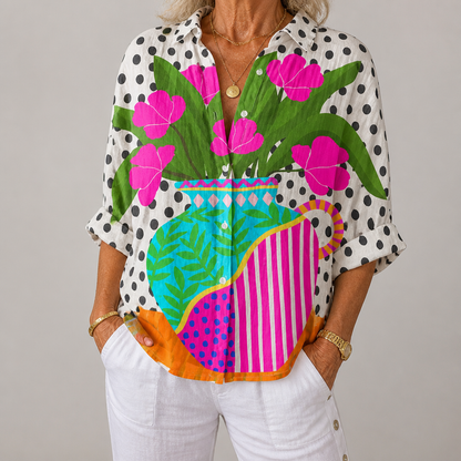Donna Blooming Vase Blouse